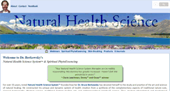 Desktop Screenshot of naturalhealthscience.com